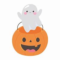 Image result for Cartoon Ghost Pumpkin Halloween