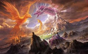 Image result for Dragon and Phoenix Mythology