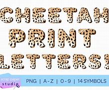 Image result for Cheetah Print Letters