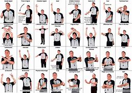 Image result for Tennis Referee Hand Signals
