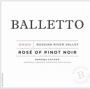Balletto Pinot Noir Rose 的图像结果