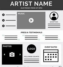 Image result for Electronic Press Kit Template