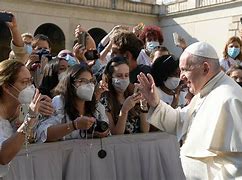 Image result for Image of Pope Francis with Many Children
