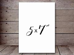 Image result for 5X7 Actual Size