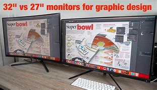 Image result for 27 vs 32 inch Monitors