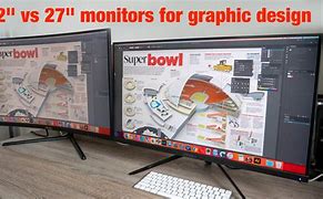 Image result for 32 Inch Monitor Next to 27 Inch