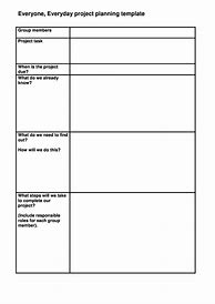 Image result for Printable Project Planner Template