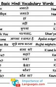 Image result for Common Hindi Words