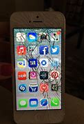 Image result for Pink iPhone 5C Bad Crack On the Screen