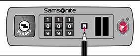 Image result for Samsonite TSA Lock Instructions