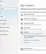 Image result for Change Password Screen Win10