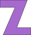 Image result for Uppercase Letter Z in Purple