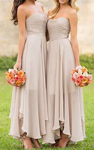 Image result for Champagne Bridesmaid Dress with Sleeves