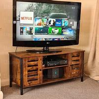 Image result for Industrial Look TV Stand