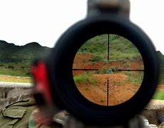 Image result for Looking through a Rifle Scope