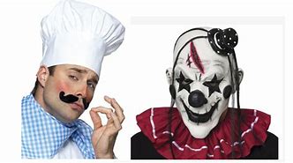 Image result for Fancy Chef vs Creepy Clown