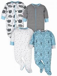 Image result for Boys One Piece Footed Pajamas