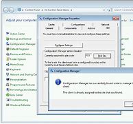 Image result for Configuration Manager Not Seen in Control Panel