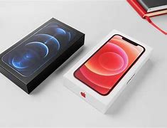 Image result for iPhone 12 Pro Packaging Box Stand On Table