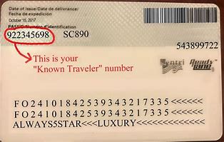 Image result for Pass ID vs Known Traveler Number