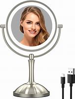 Image result for Portable Lighted Makeup Mirror