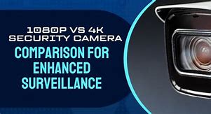 Image result for 1080P vs 4K Security Camera
