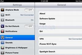 Image result for iPad Wi-Fi Settings Menu