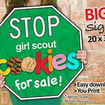 Image result for Girl Scout Cookie Stop Sign