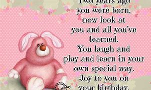 Image result for Birthday Message for 2 Year Old Son
