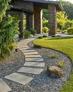 Image result for Stepping Stone Front Walkways