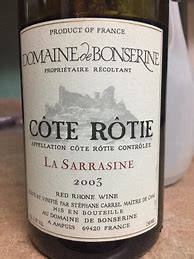 Image result for Bonserine Cote Rotie Sans Marche
