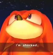 Image result for Knuckles the Echidna Shocked