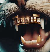 Image result for Cat with Gold Grill