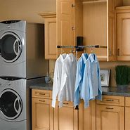 Image result for Laundry Room Rod for Hanging Clothes