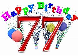 Image result for 77th Birthday Clip Art Male