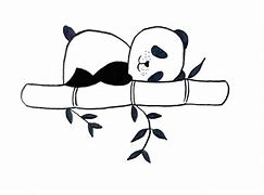 Image result for Sleeping Panda Drawing
