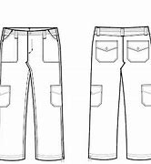 Image result for Women Cargo Pants Template Design