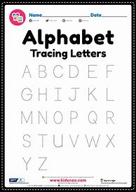 Image result for Printable Alphabet Letter Tracing Worksheets