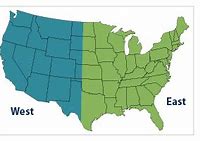 Image result for USA Map West Vs. East