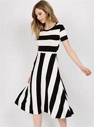 Image result for Ladies Striped Dress