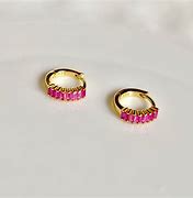 Image result for Pink Stone Earrings