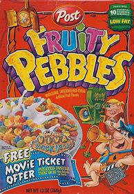 Image result for Fruity Pebbles Old Box