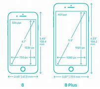 Image result for iPhone 8 Plus Back Size
