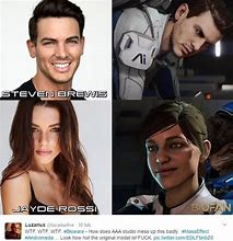 Image result for Mass Effect Andromeda Ugly Characters