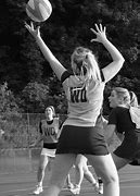 Image result for Netball Black and White