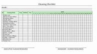 Image result for Housekeeping Checklist Excel Format