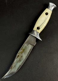 Image result for Old Timer Hunting Knife Green Rubber Handle