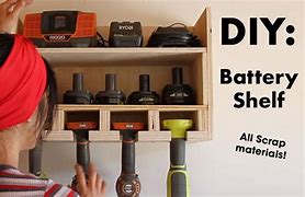 Image result for Battery Shelf Made From Drywall