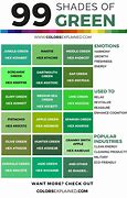 Image result for All Kinds of Green Color