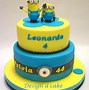Image result for Minion Birthday Cake Simple